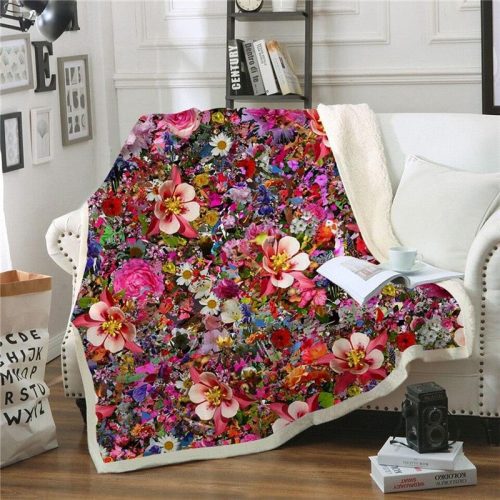 Multi-Flower Blanket Quilt